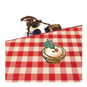 LPA0010 B Dog & Pie (t'cloth) PLGWW PLMOB PLWPC.