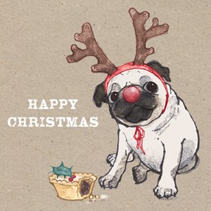 LPA0188 Xmas pie pug PLGWW Y