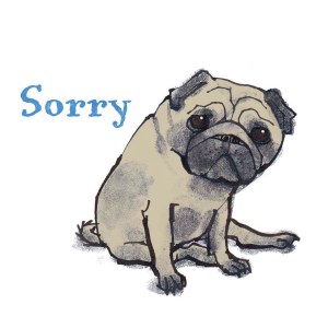LPA0028 Sorry Pug PLGEXUKNXWW