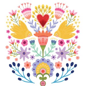 Miaunderwood MWD0079 Flowers Birds