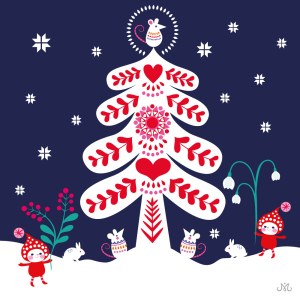 MWD0074 christmas tree scandi cute 03 PLGB