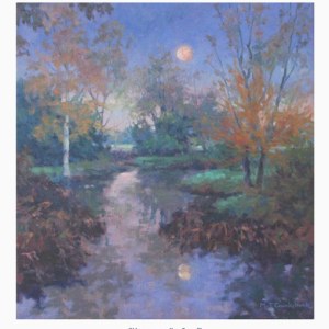 MKC0014 MOON OVER THE POND