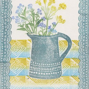 NUS0080 flowers in a jug card