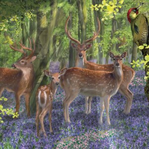 PAT0413 British Wildlife 3 Spotted Deer copy