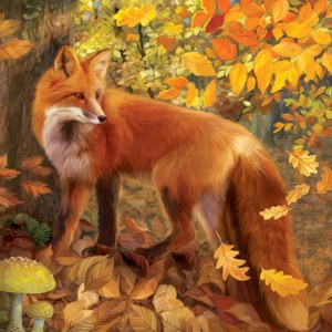 PAT0417 British Wildlife 9 Autumn FOX copy