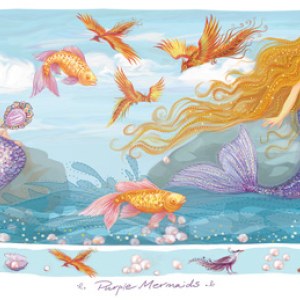 PAT0325 Purple Mermaids PLMUG Y