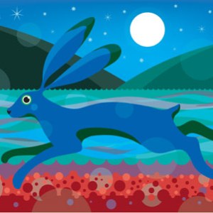 SZC0031 penarth hare print