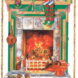AR PLH0072xmas fireplace