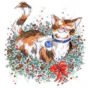AR SHE0104 Cat garland