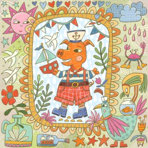 SZT0701 Sailor piggy