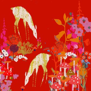 Tiffany Lynch TFL0431autumn  colour deer glade B