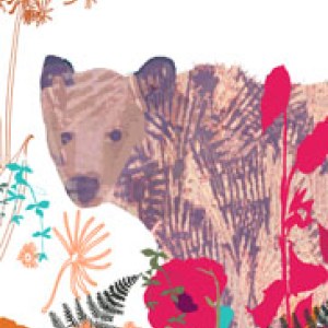 TFL0415 Christmas bear white