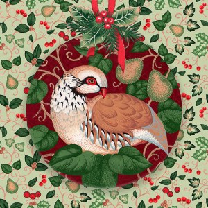 VALERIE GREELEY VG1063  TFHRA partridge decoration