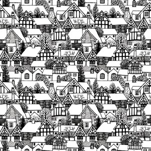 VG0820 black and white houses TFHRA