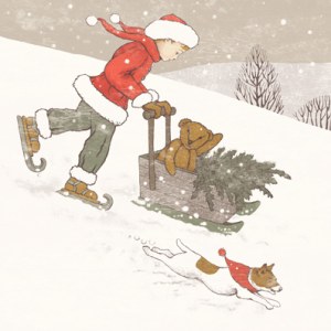 VG0834 vintage boy sledge TFHRA