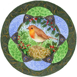 VG983 robin mandala miniature TFHRA