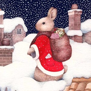 VG998 rabbit santa