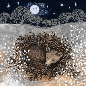VG1054 Woodland sleeping fox PGmistletoe
