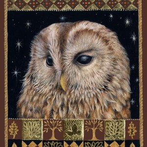 VG0980 Tawny Owl gilded TFHRA