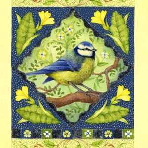 Valerie Greeley VG1020 TFHRA Blue tit miniature with palladium