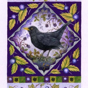 Valerie Greeley VG1021 TFHRA Blackbird gilded minaiture