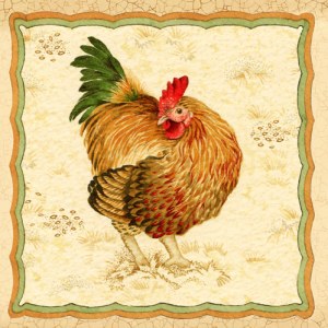 VG0609 cockerel with corn dollies crop TFHRA