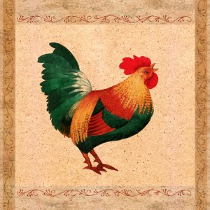 VG0613 speckled rooster mat TFHRA