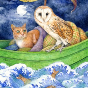 VG0930B Owl and Cat They sailed away sq PLGUKEU