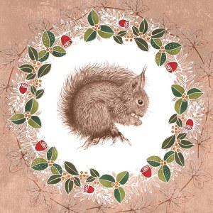 VG1087 TFHRA red squirrel wreath