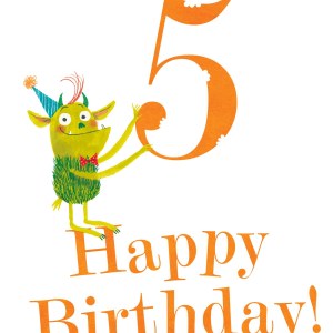 AR ATS0426 Little Nephew 5th Birthday card PLGN:A