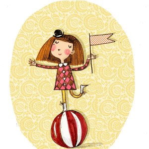 AR ATS0171pencil circus girl PLPRWWEXUSA