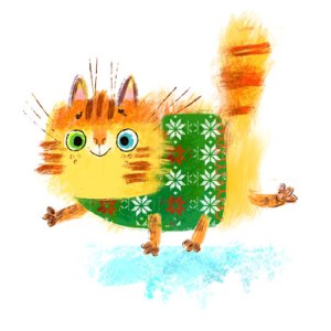 AR ACH0183 Xmas cat