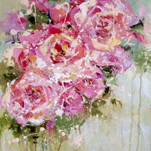 AR ACH0203 bright pink roses