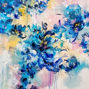 AR ACH0207 blue floral