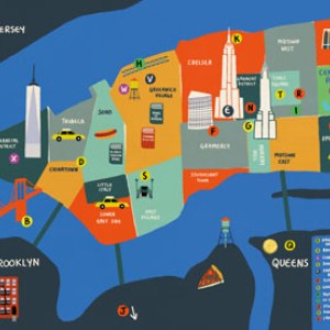 PTH0239 NYC Map PLPZNAUKEU PLPCWWX