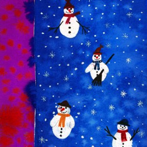 WIN0287 snowmen with pink sripe