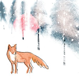 LMK0334 B xmaswoodlandfoxTFHRA Y