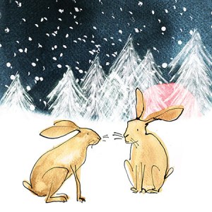 LMK0335 B xmaswoodlandharesTFHRA Y