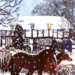 WIN0325 Snowy Horses
