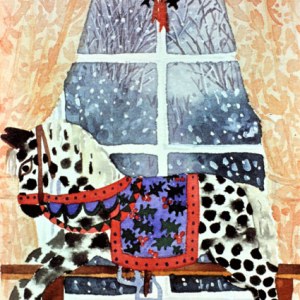 WIN0347 Christmas Rocking Horse2