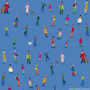 SCD0245 tiny people, snowy,PLGEXUKNEXWW
