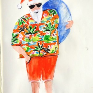 SCD0260 santa on holidayPLGEXUKNEXWW