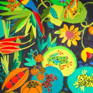 SCD0130 tropical frogs