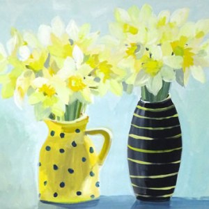 SCD0015 daffs in vases
