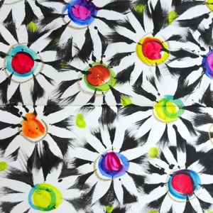 SCD0041 Bright flower pattern