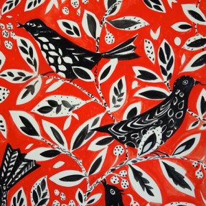 SCD0001 blackbirds, painting