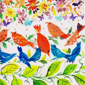 SCD0395 birds on vines sketch