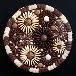 CIB0171   Chocolate Flowers Cake   TFHRA