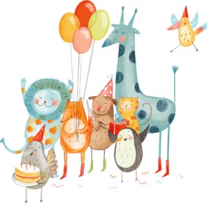 AR KRL0167 Party Animals CROP TFHRA Y