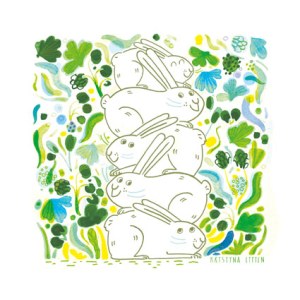 Kristyna Litten AR KRL0197 Card rabbit